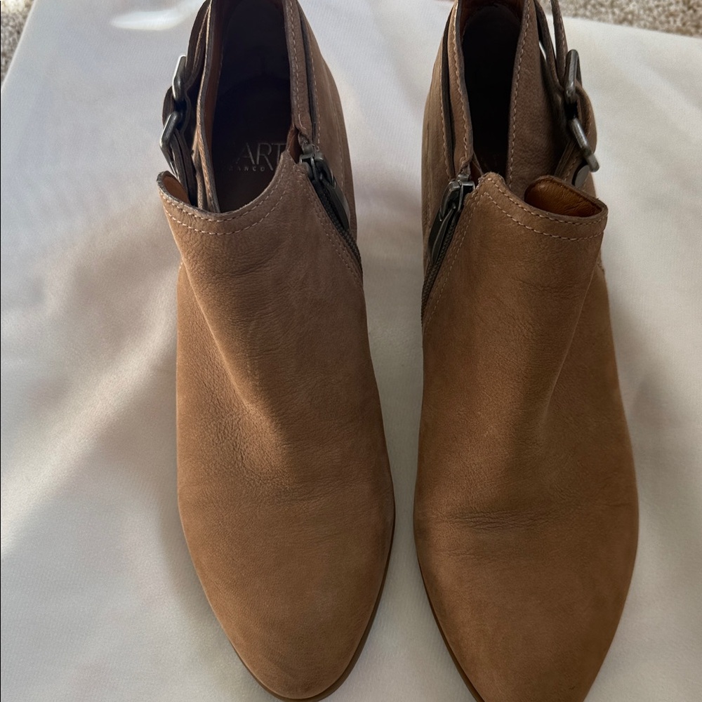Franco Sarto Tan Ankle Booties